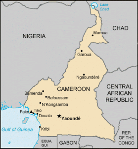 Carte du Cameroun Kamerun